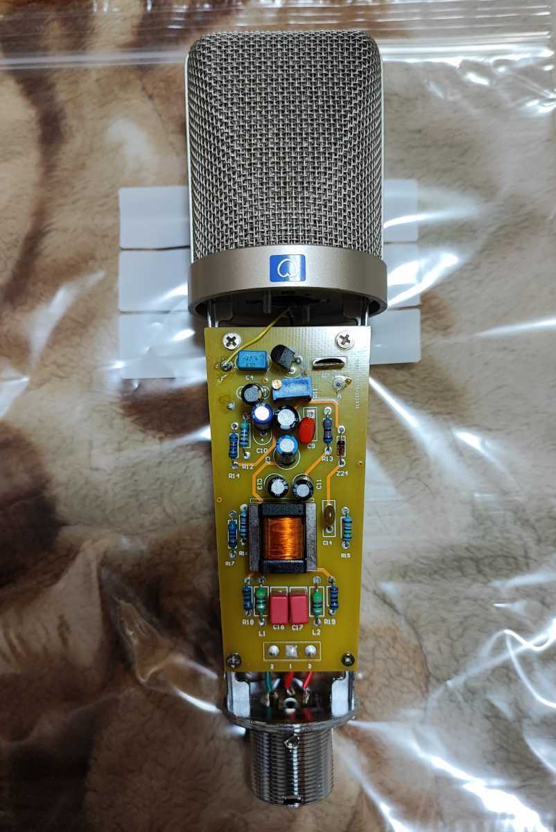 新品 自作 コンデンサーマイク Neumann U47fetクローン mod-