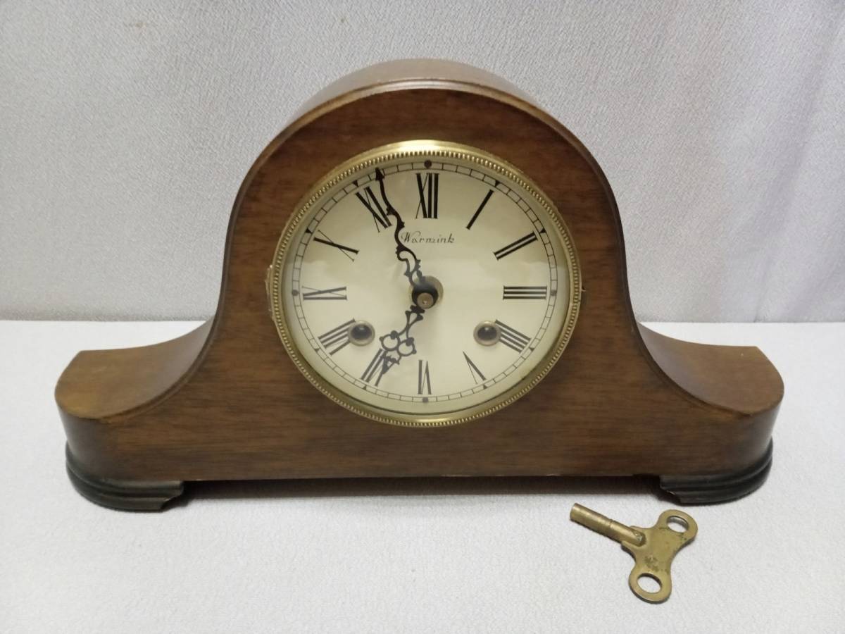 置時計 ・ Warmink ワルミンク ・ Wuba ウーバァ ・ 機械式 ゼンマイ式 ネジ巻 ・ レトロ アンティーク