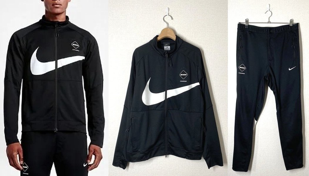 L FCRB × NIKE ナイキ PDK SET UP DRI-FIT セットアップ ジャージ トラックジャケット トラックパンツ ブラック