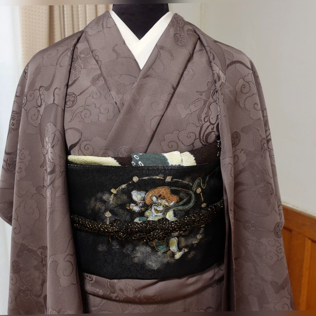 ゆめsaku2 新品 さが美謹製 風神雷神 経緯絣 カタス式 9マルキ 仕付け ゆめsaku2 新品 さが美謹製 風神雷神 経緯絣 カタス式 9マルキ 仕付け