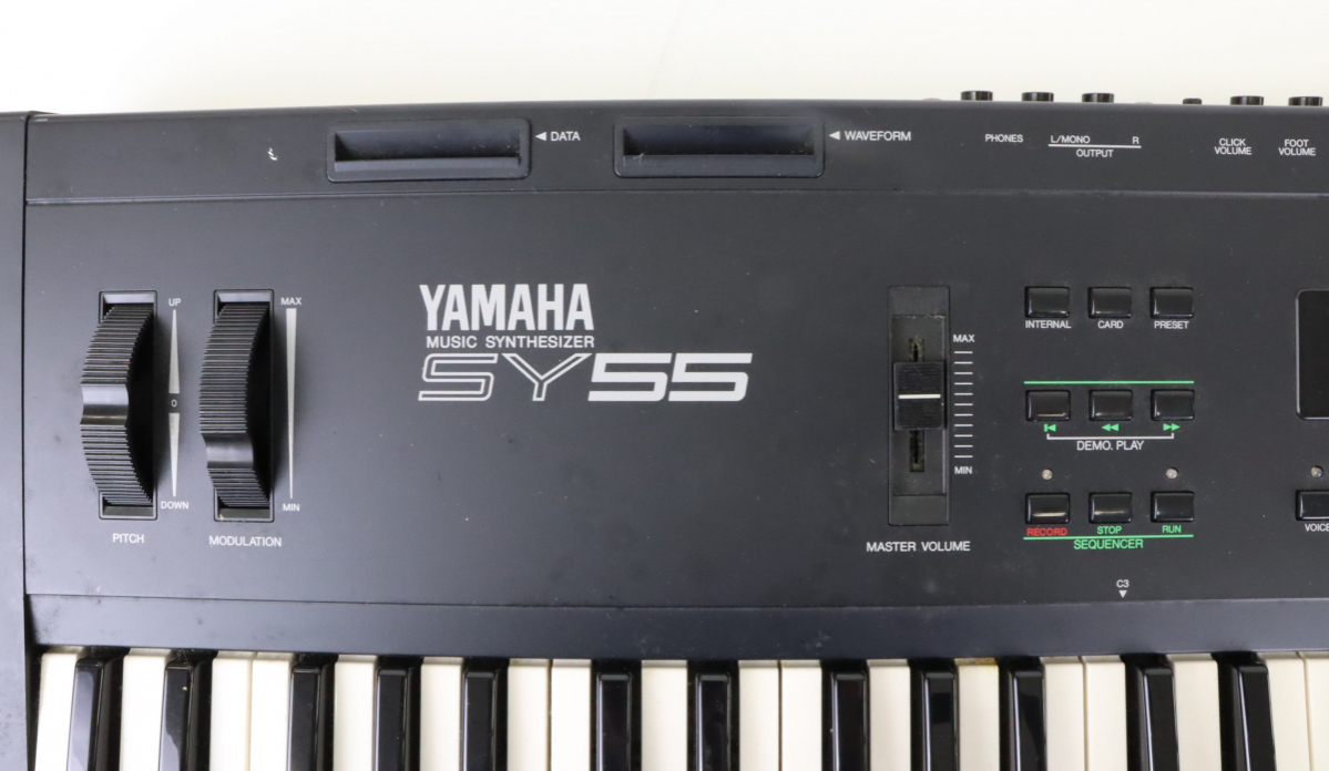 【通電OK】YAMAHA SY55 ヤマハ シンセサイザー シンセサイズ 鍵盤楽器 電子楽器 音源 ケース付き 鍵盤 003IBDW65_画像5