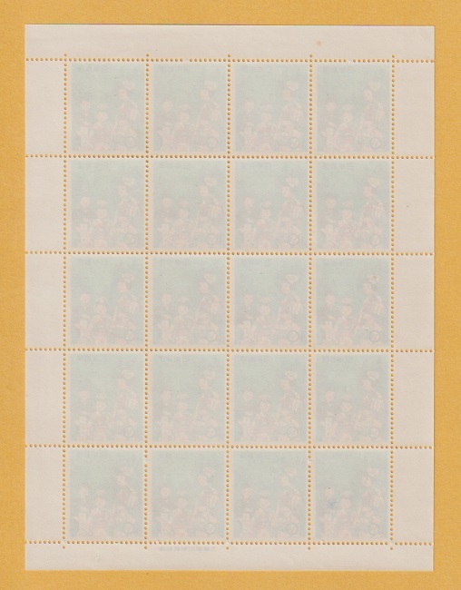○【記念切手】季節の行事シリーズ　七五三《10円》　シート　1962年　　未使用_画像2