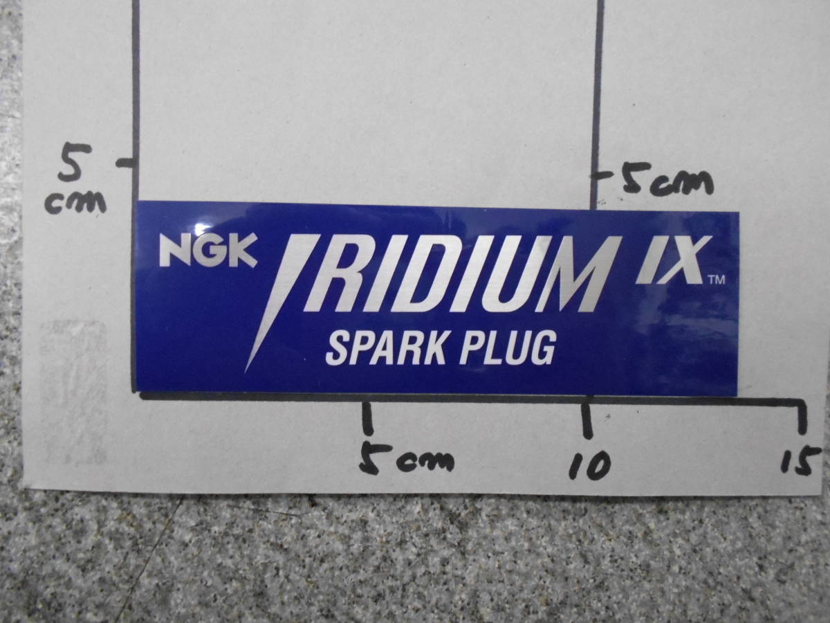 長期保管品　NGK　IRIDIUM-IX　イリジウム　ステッカー　1枚　クリックポスト_画像2