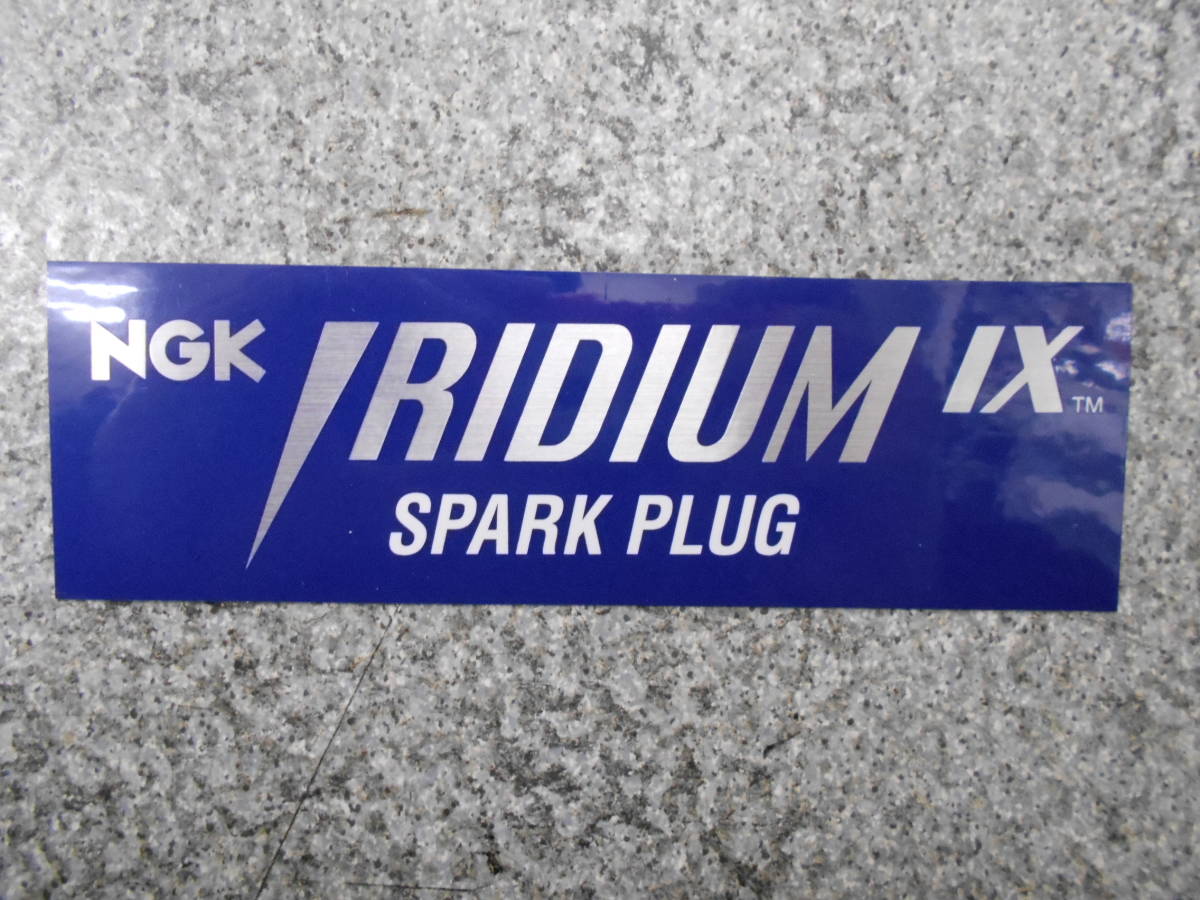 長期保管品　NGK　IRIDIUM-IX　イリジウム　ステッカー　1枚　クリックポスト_画像1