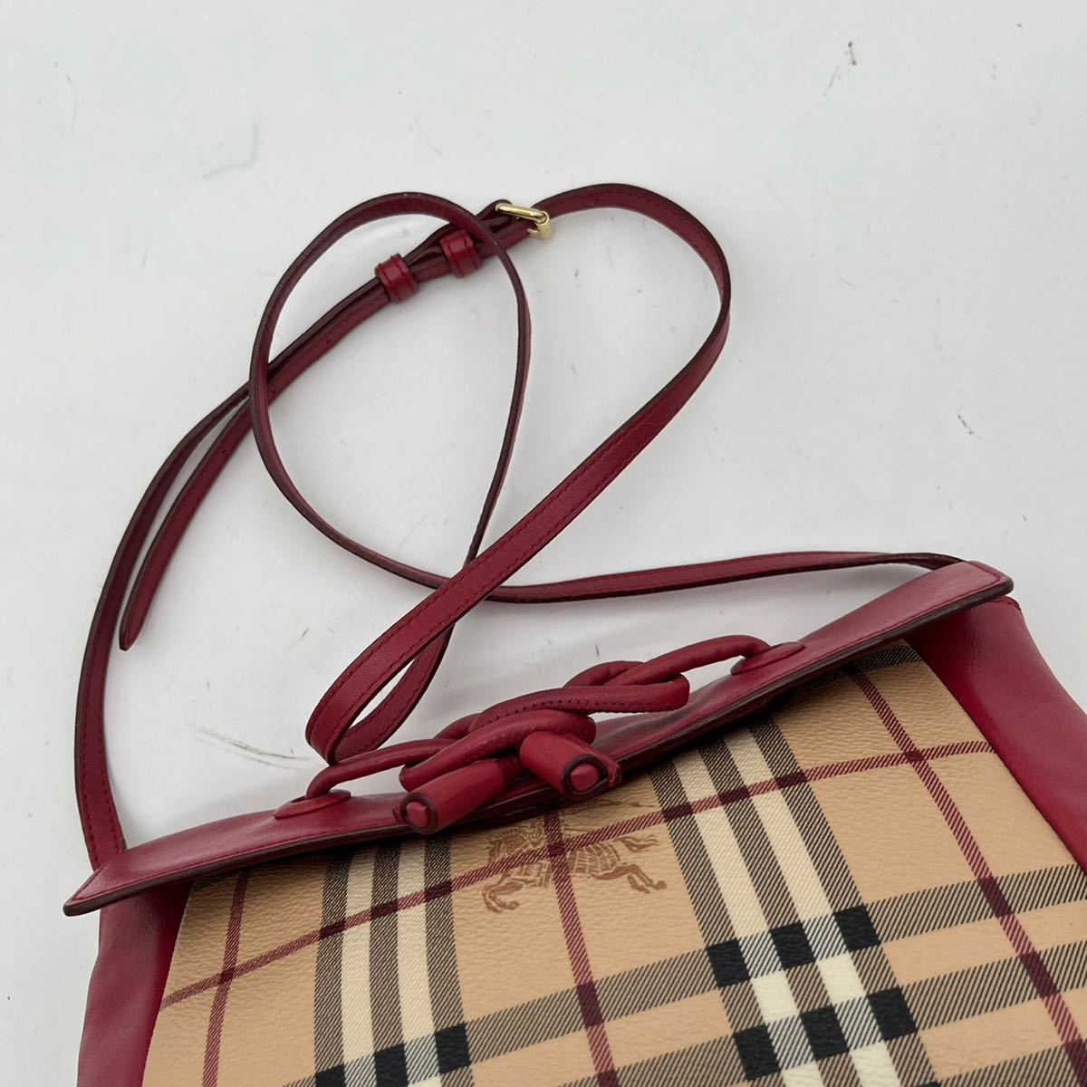 1円〜 極 バーバリー BURBERRY ショルダーバッグ ワンショルダー ノバ