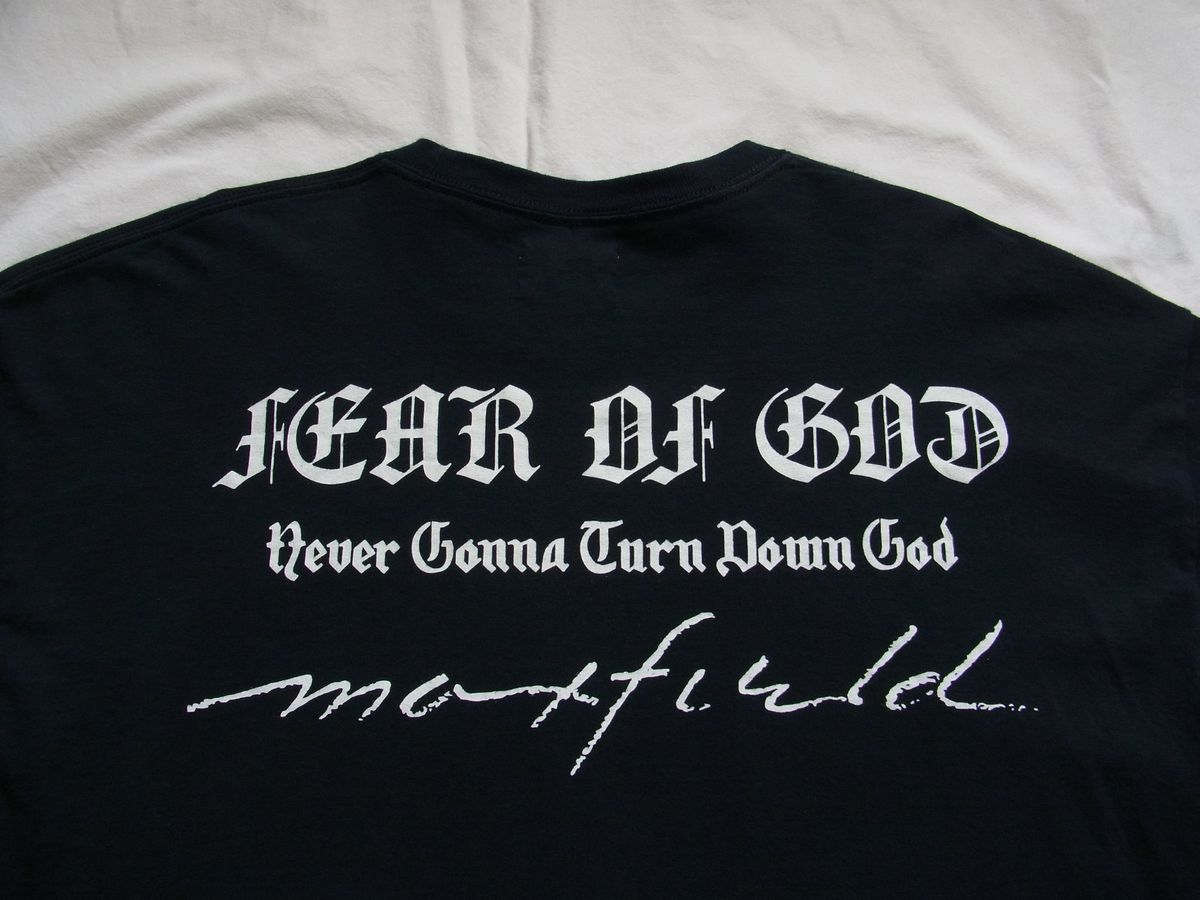 ★ FEAR OF GOD × Maxfield フィアオブゴッド POP UP SHOP 限定 ロングスリーブ Tシャツ 黒 ★古着 ロンT Jerry Lorenzo FOG ESSENTIALS_画像6