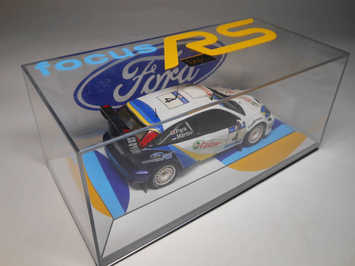  Ixo 1/43 Ford * Focus RS WRC EVO.3 #4...M. maru tin/M. park...1st.a черный Police * Rally 2003