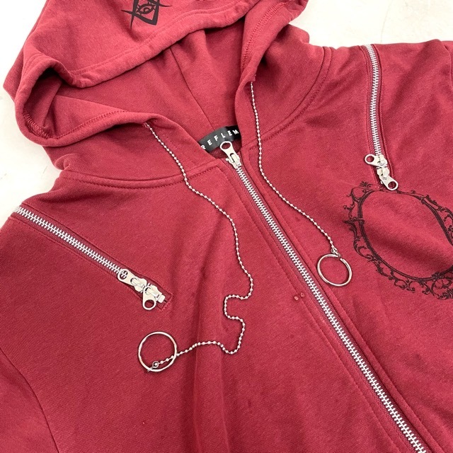 直販特注 REFLEM ロングスリーブショルダーZIPパーカー inspektorat