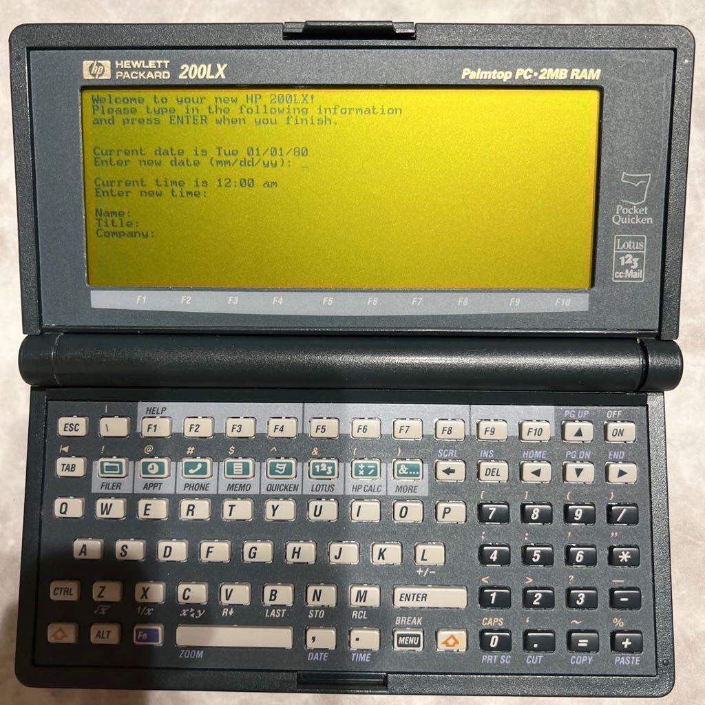 HP200LX HEWLETT PACKARD モノクロ レトロ 【ジャンク】の画像8