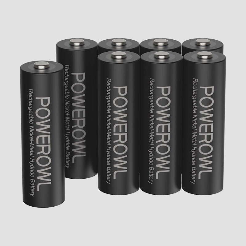  free shipping *Powerowl single 3 shape rechargeable Nickel-Metal Hydride battery 8 piece pack PSE safety certification ( single 3 shape 8 piece pack )