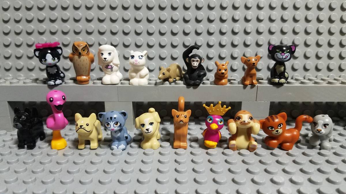 レゴ パーツ 小動物 ネコ フクロウ サル フラミンゴ 鳥 ナマケモノ ネズミ フレンズ 生き物 フィグ 大量出品 同梱可 正規品 LEGOの画像1