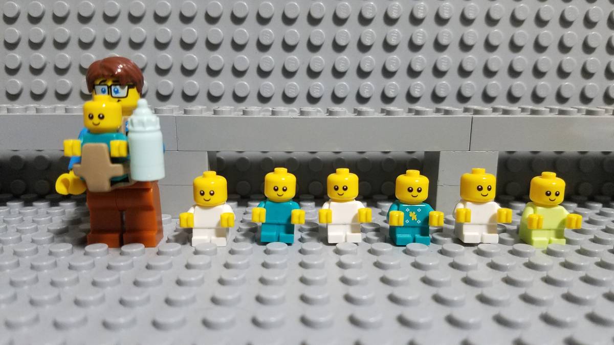 レゴ 赤ちゃん ベビー 抱っこ紐 哺乳瓶 マイクロフィグ ミニフィグ 大量出品 同梱可 正規品 LEGOの画像1