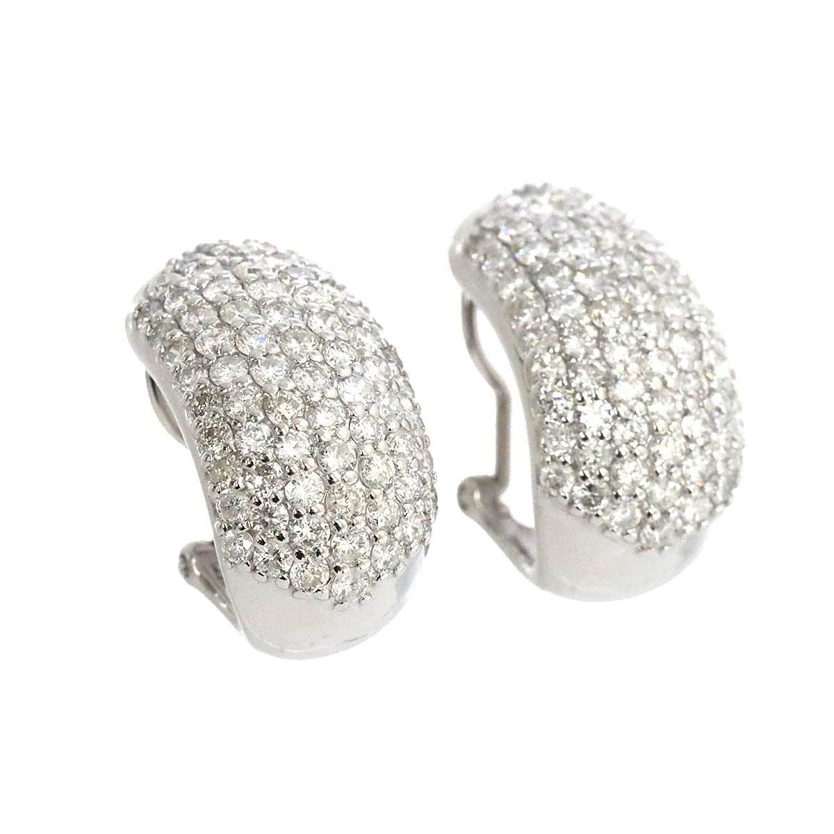 ダイヤ 1.50ct×2 K18 Earrings 750 ピアス イヤリング Pierced