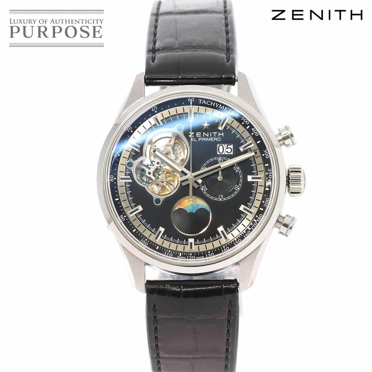 ゼニス ZENITH エルプリメロ クロノマスターオープン ムーン＆サンフェイズ 03 2160 4047 クロノグラフ 自動巻き El Primero 90176102