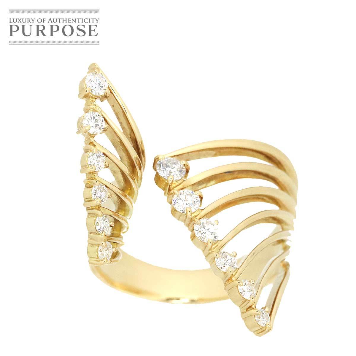 リング 23号 ダイヤ 0.75ct K18 YG イエローゴールド 750 指輪 Diamond Ring 90178743 www.bomjesusdalapa.ba.gov.br