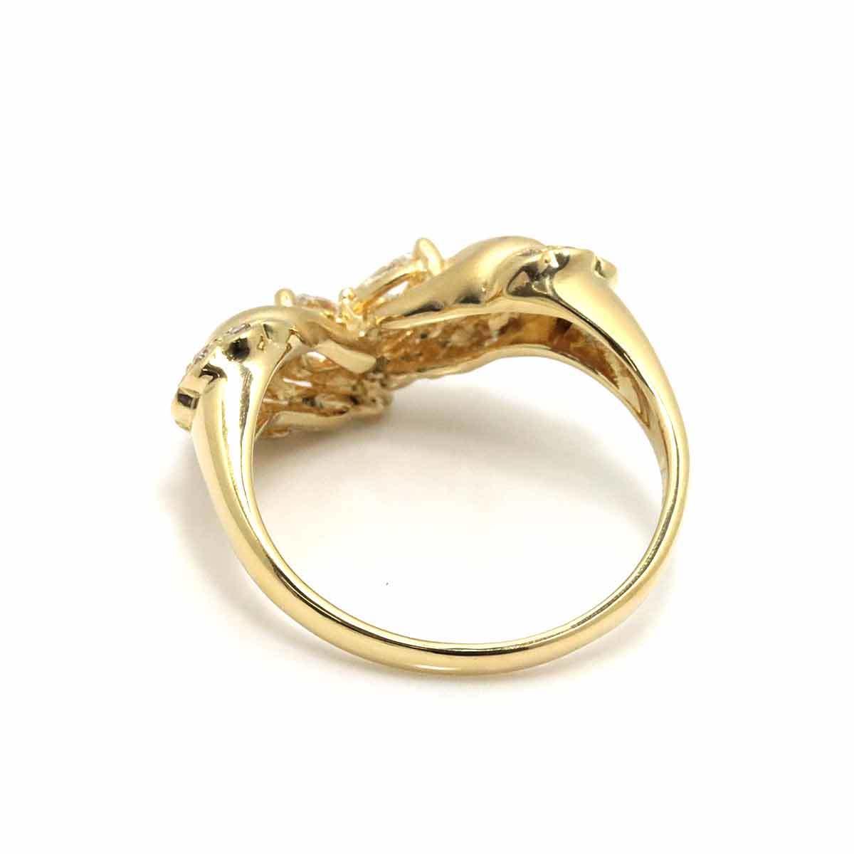 限定品 リング 17号 ダイヤ 0.22ct K18 YG イエローゴールド 750 指輪 限定品 リング 17号 ダイヤ 0.22ct K18 YG イエローゴールド 750 指輪