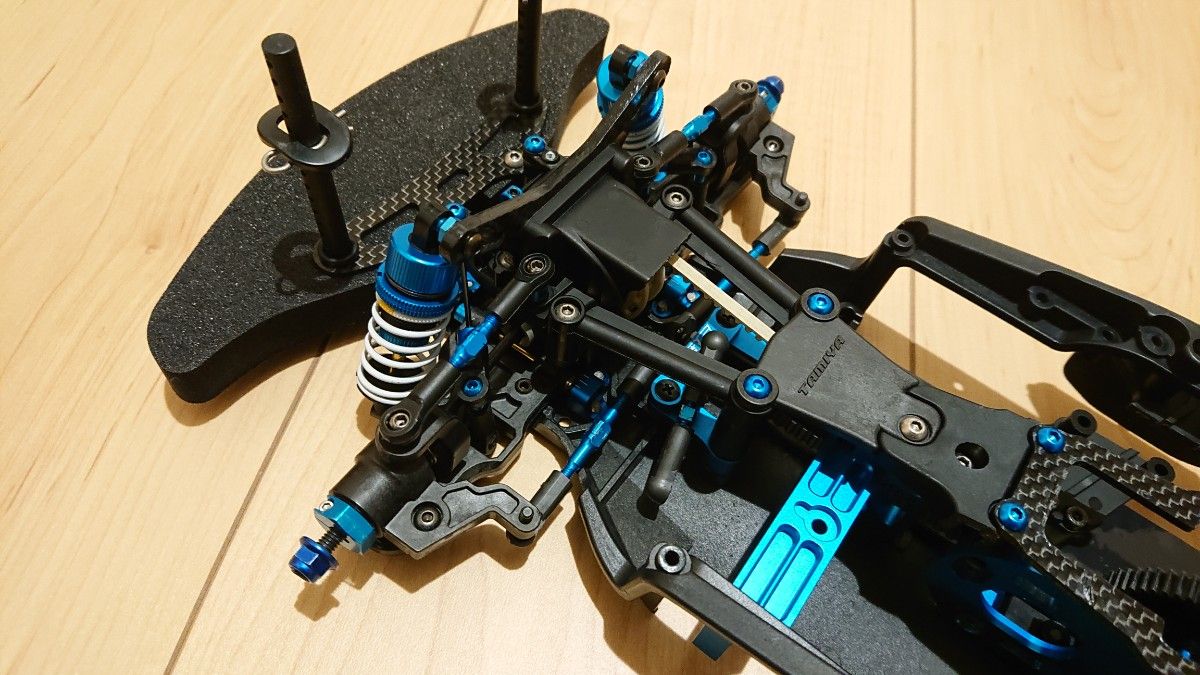 タミヤ TA07PRO TRF420足 ダブルカルダン アジャスタブルサスマウント メンテナンス済