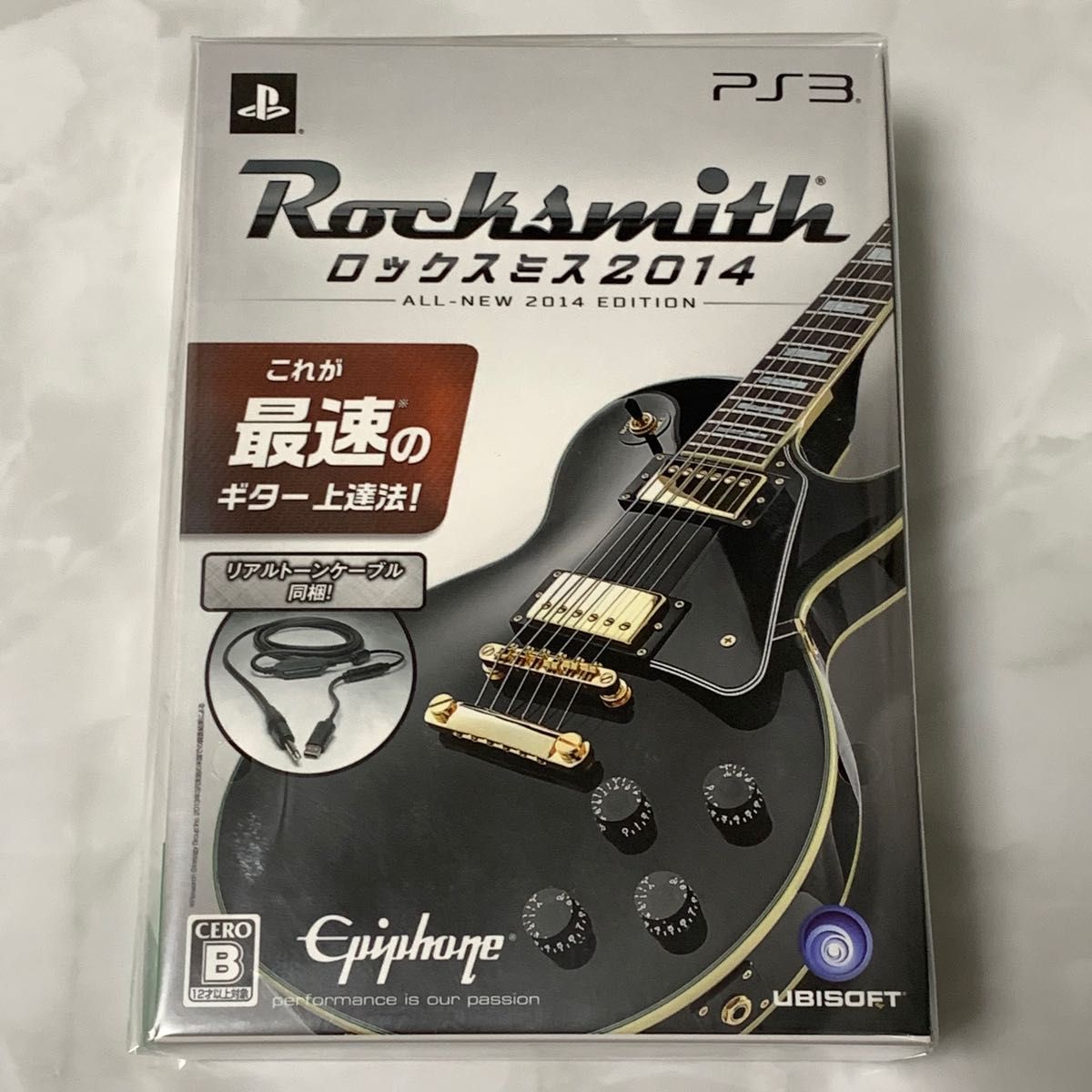 未開封 PS3ソフト ロックスミス2014 リアルトーンケーブル 同梱版 Rocksmith2014 ギター ゲーム 音ゲー 新品