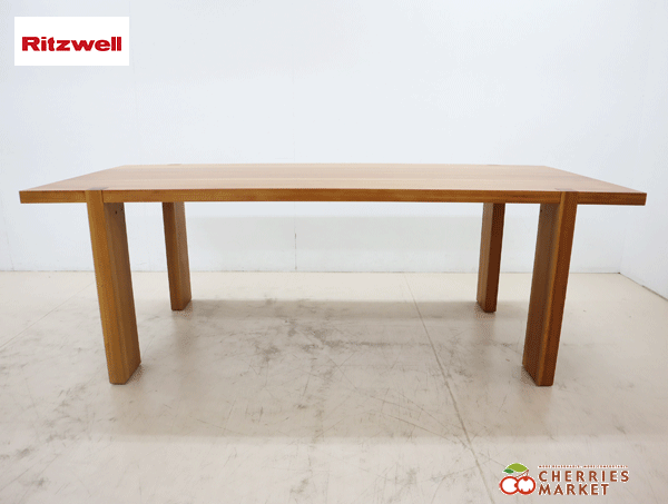 ◆展示品◆ Ritzwell リッツウェル EX TABLE EX テーブル ダイニングテーブル ブラックチェリー材 63万_画像2