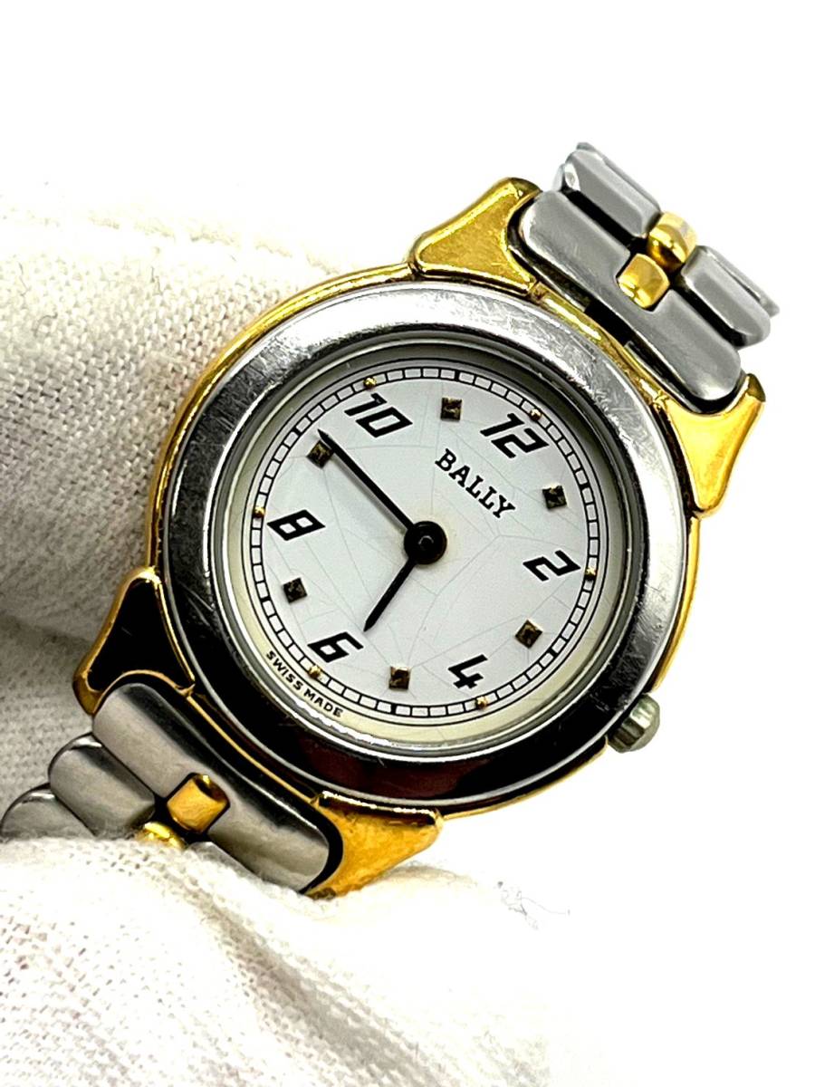 ヤフオク! - 【電池切れ】BALLY バリー クォーツ腕時計 白文字盤