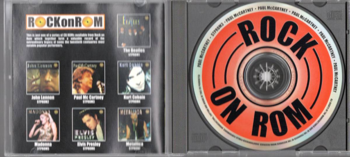 VCD【Paul McCartney ROCK on ROM STPROM3（UK 1999年製）】Paul McCartney Beatles ビートルズ_画像3