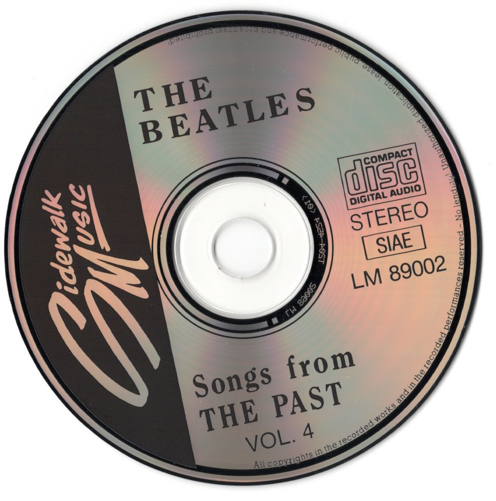 CD【SONGS FROM THE PAST VOL.4 (Sidewalk Music) 1989年製 スリムケース】Beatles ビートルズ_画像5