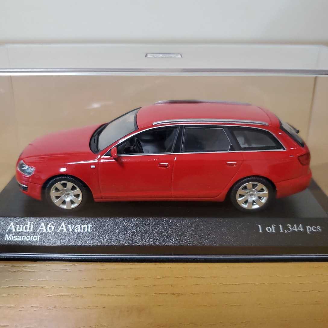 1/43 ミニチャンプス MINICHAMPS ミニカー/Audi A6 Avant 2004 Misanorot/アウディ A6 アヴァント レッド_画像1