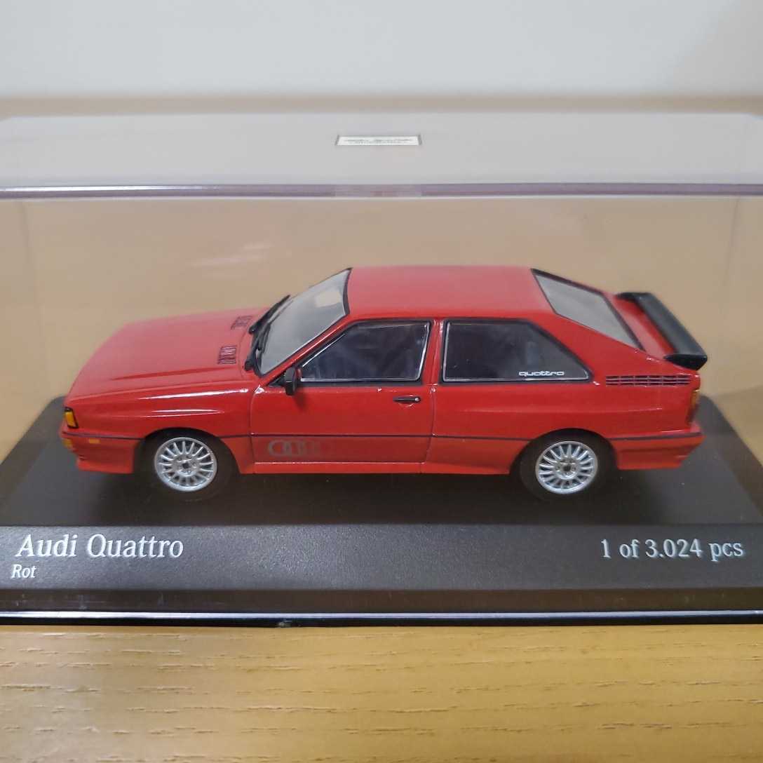 1/43 ミニチャンプス/Audi Quattro 1981 Rot/アウディ クワトロ レッド