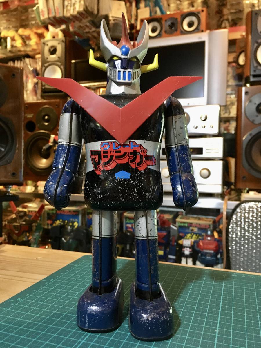  жестяная пластина * Great Mazinger ( продажа в это время .. stock товар * утиль ) коробка и т.п. нет *40 год степени zen мой . шт . нет * неподвижный 