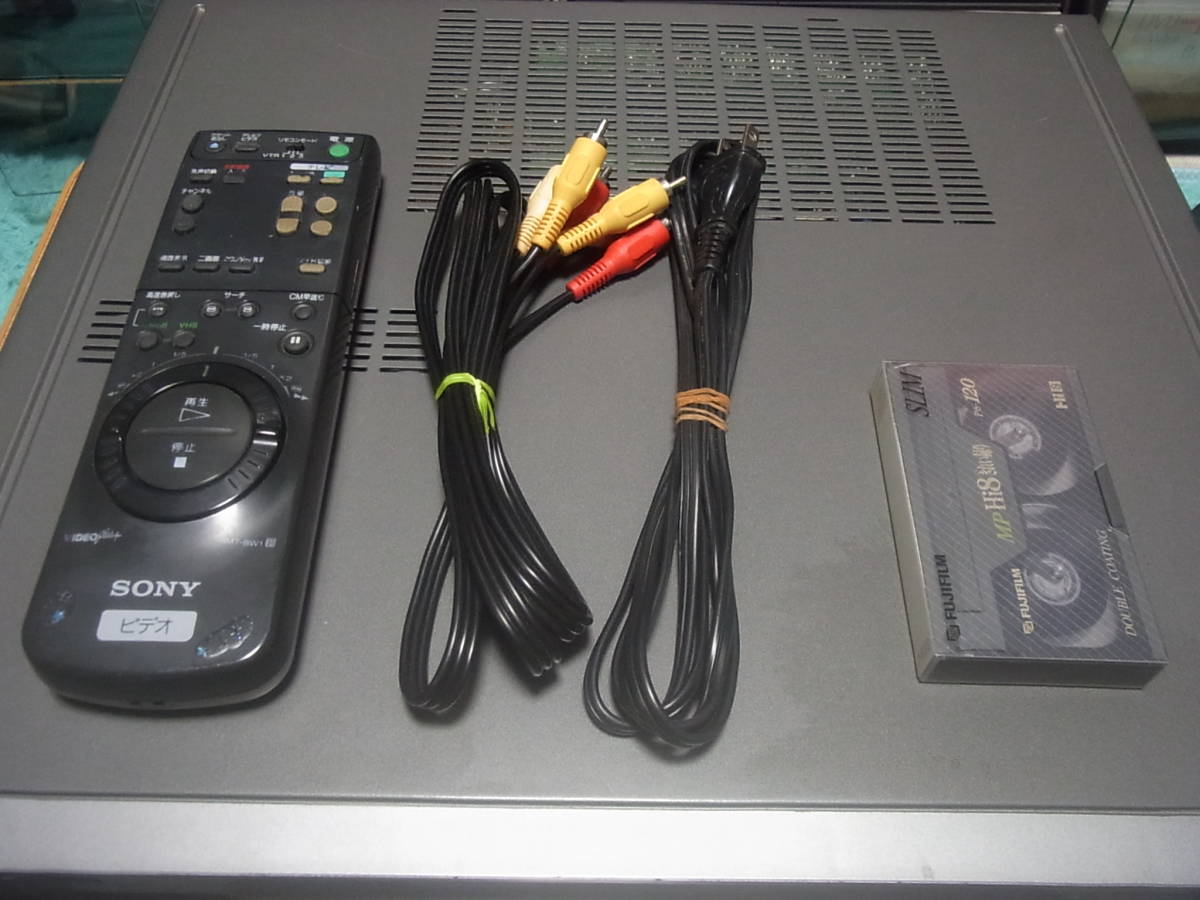 SONY HI8 VHS WV-BW1 純リモ Wビデオデッキ メンテ済動作品