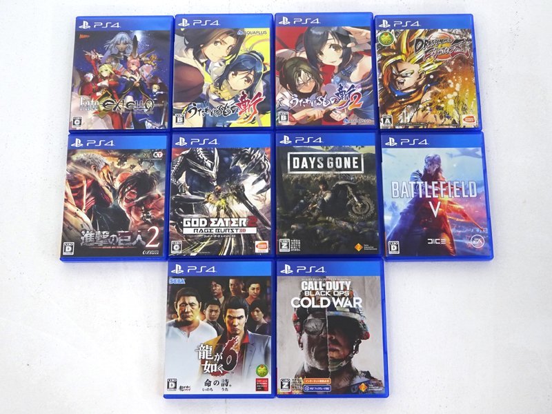 ヤフオク! - ☆中古☆PS4ソフト まとめ売り 計10本セット (うたわ...