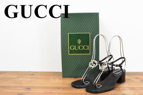 【アウトレット割引】 未使用保管品 GUCCI グッチ サンダル 36C