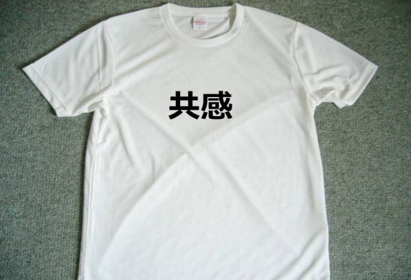 共感　ドライＴシャツ　漢字　　ヒーリング　グッズ　言霊_画像1