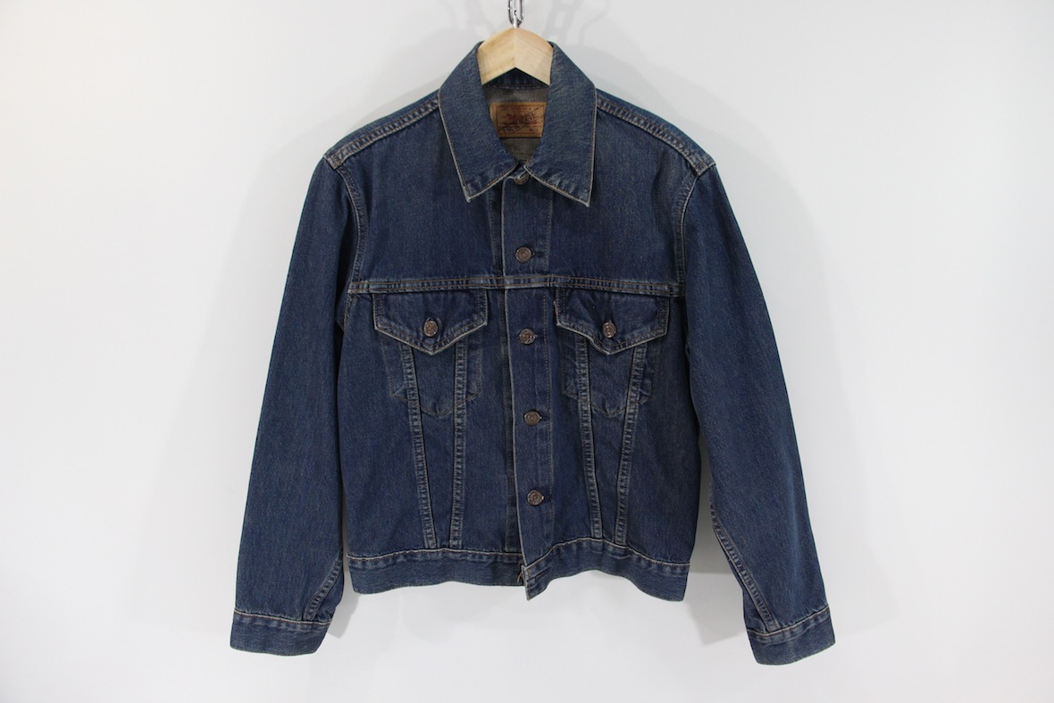 【80's】LEVI'S 70505 3rd デニムジャケット 36 インディゴ 紺 ウォッシュ 刻印715 ビンテージ ジージャン JKT リーバイス