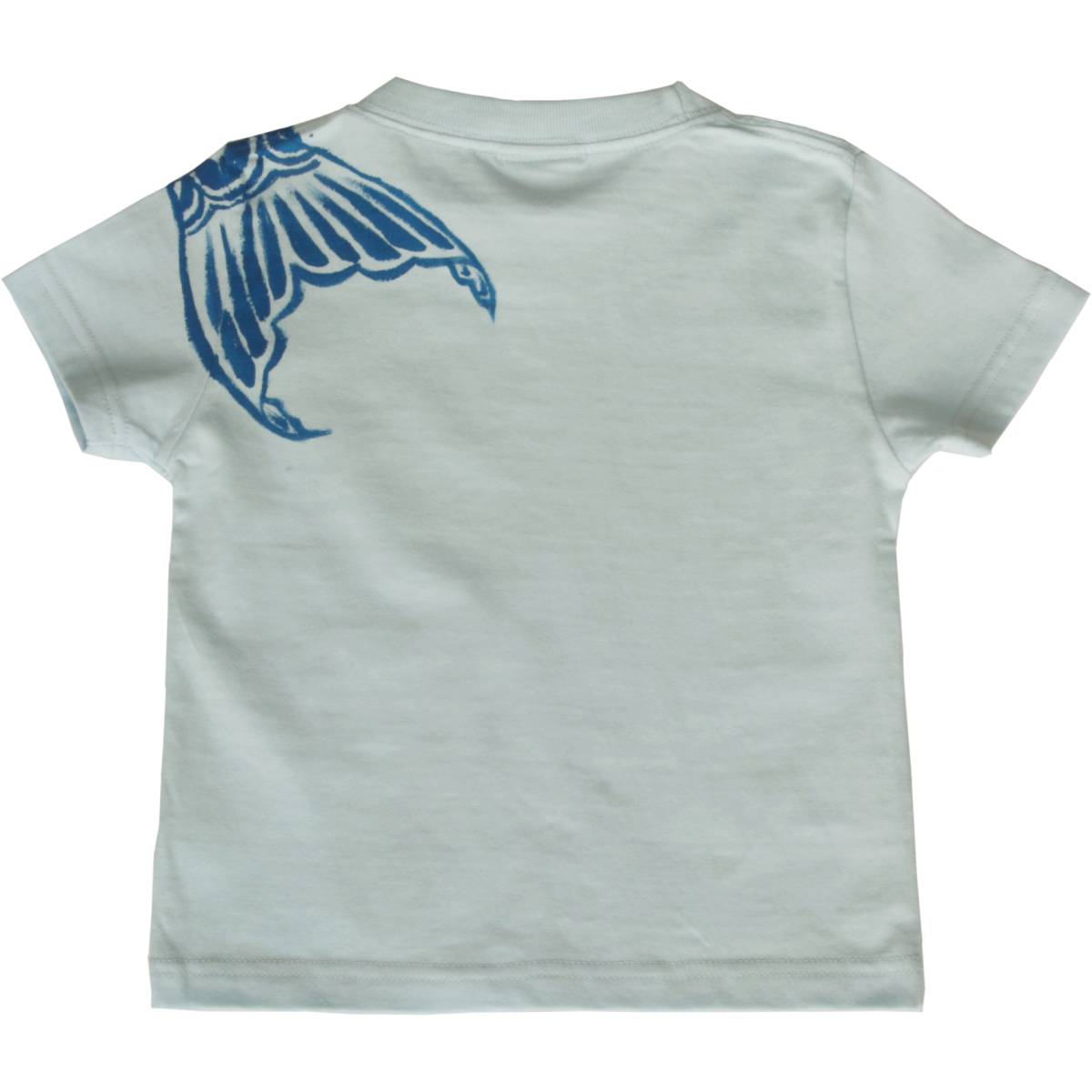  child clothes Kids T-shirt 140 size light blue blue koinobori pattern T-shirt hand made hand .. T-shirt peace pattern .. thing day man ..5 month 