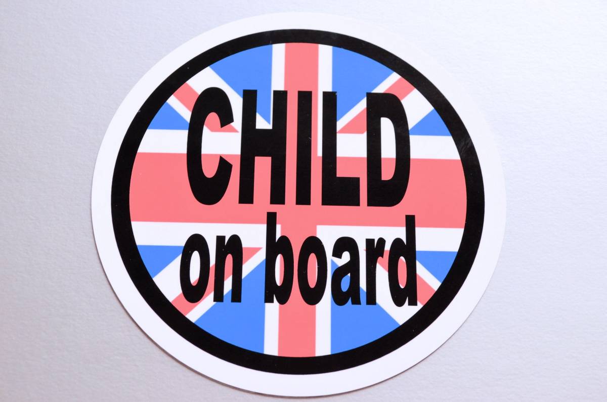 ヤフオク Child On Boardステッカー イギリス国旗ver 1