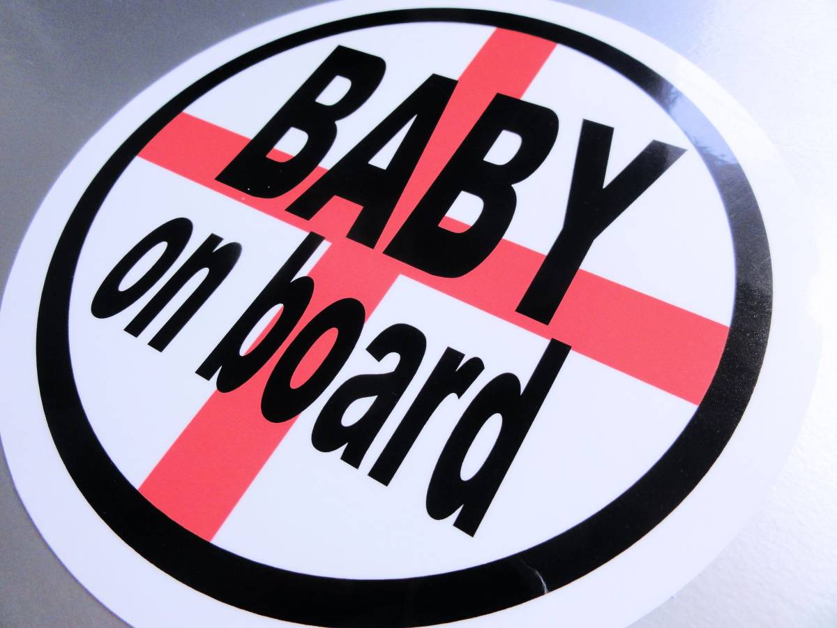 BC* Англия национальный флаг BABY on board стикер 10cm размер * младенец .... машина baby IN CAR Kids Europe Англия модный EU