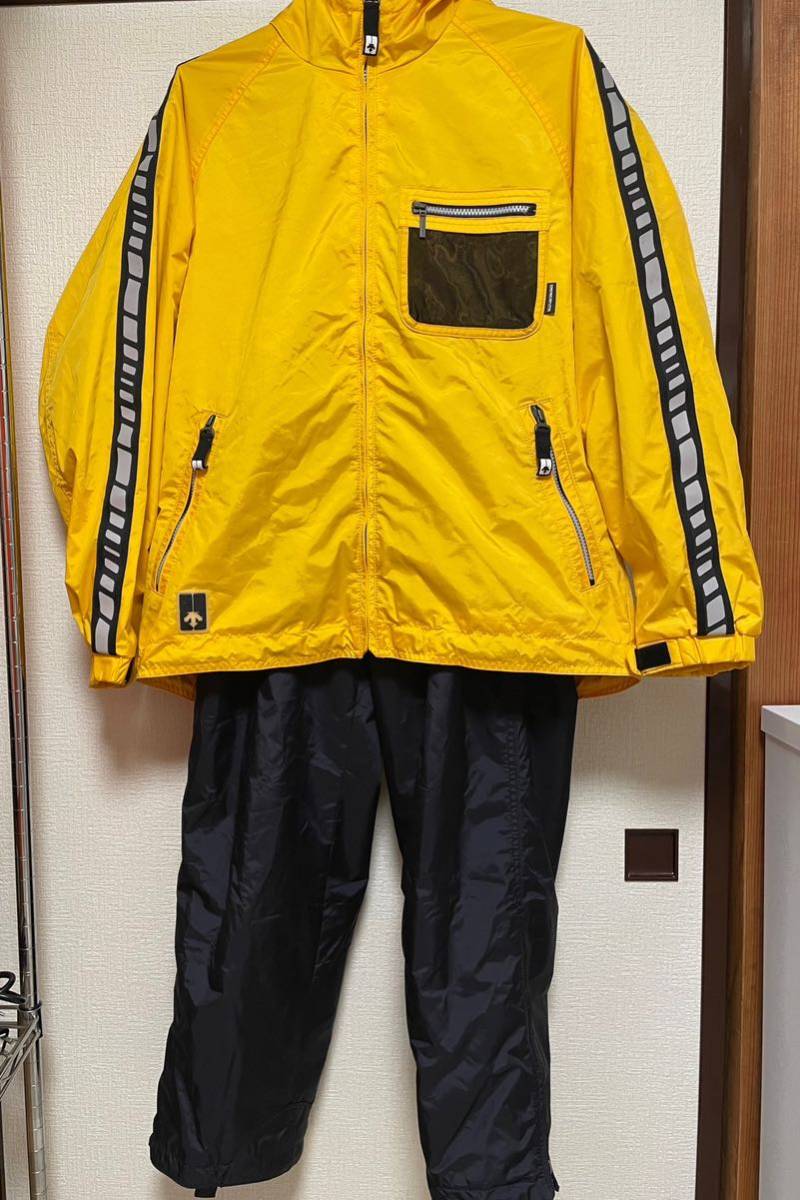 NR7 DESCENTE スキーウェア 上下セット デサント Mサイズ 黄色 スキー