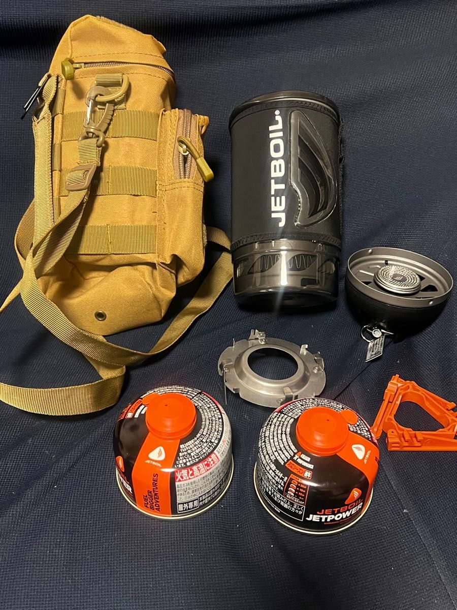 JETBOIL Flash ジェットボイルフラッシュ未使用　ガスカートリッジ2＋ケース