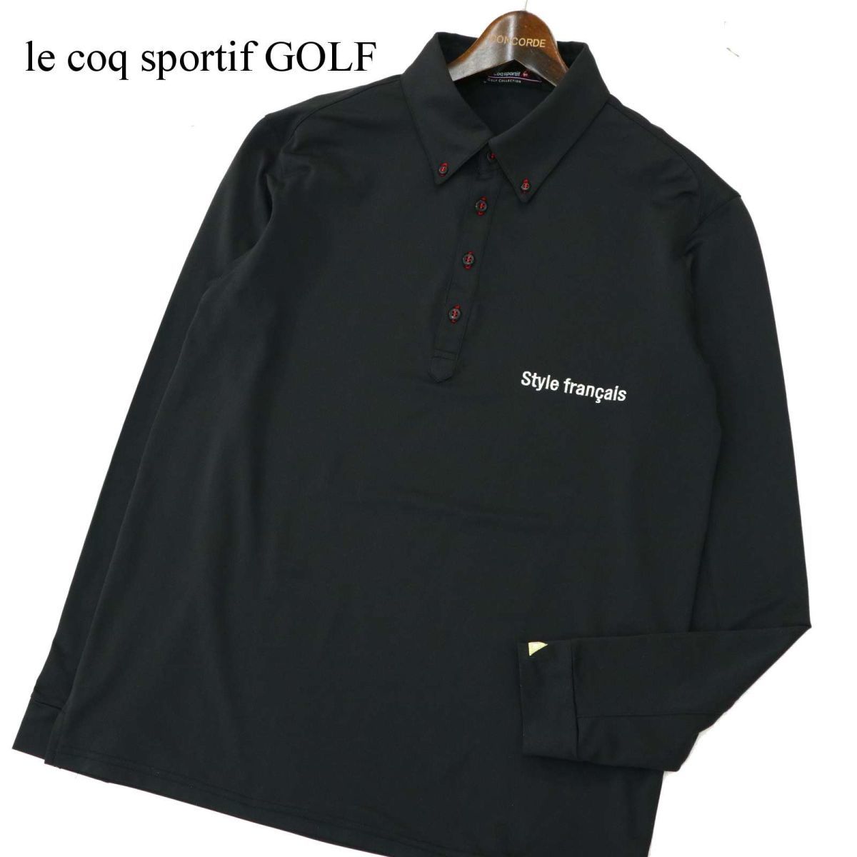 ネイビーシー le coq sportif ゴルフ ロゴ刺繍ポロシャツ Lサイズ 通販