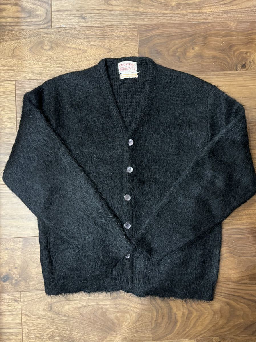 お気にいる】 モヘアカーディガン 60s vintage 黑 - sit.com.py