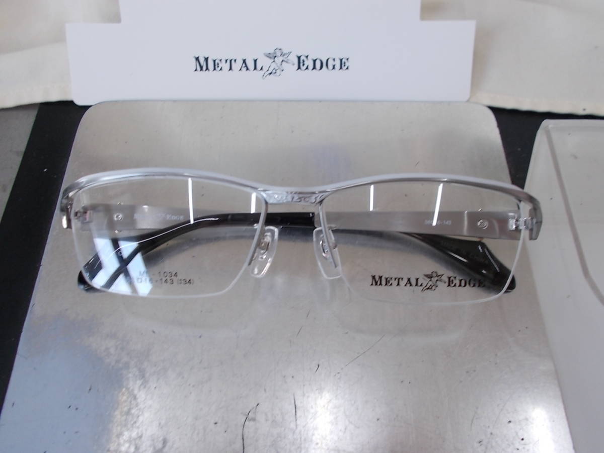 Metal Edge メタルエッジ 超かっこいい 眼鏡フレーム ME-1034-2 ナイロール トライバルデザイン お洒落 ！