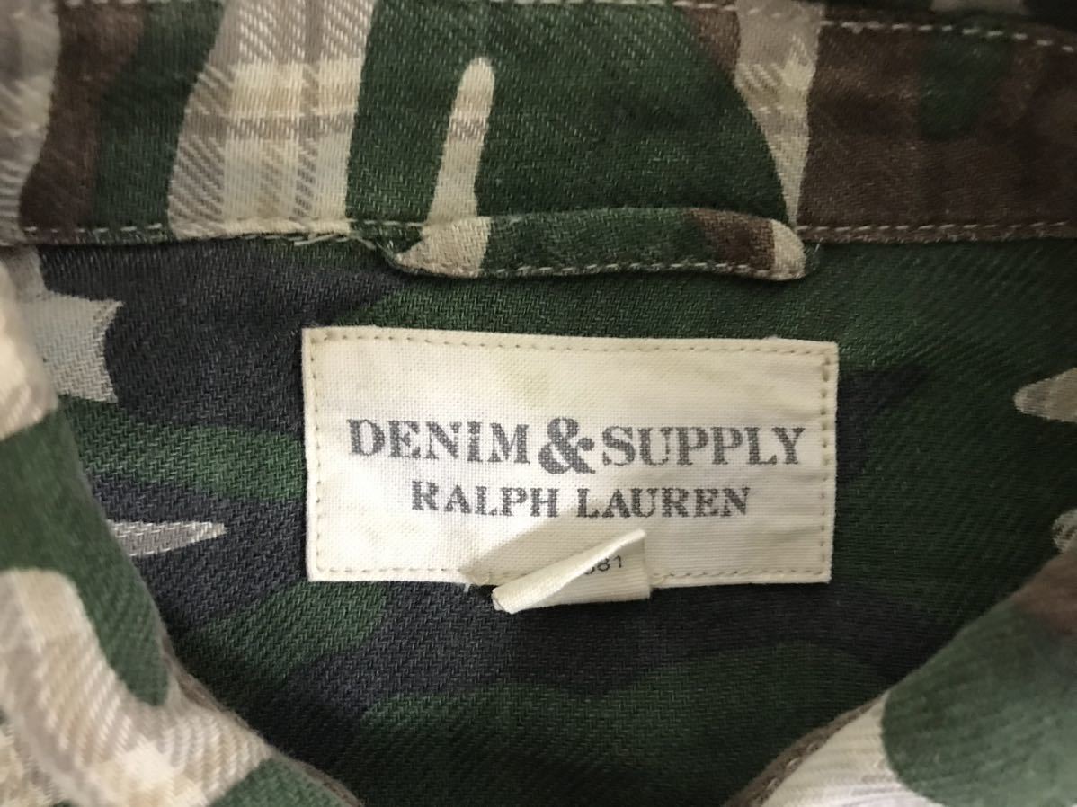 DENIM&SUPPLY RALPH LAUREN 迷彩柄 ポロシャツ 本物デニムアンドサプライDENIM&SUPPLYラルフローレンコットン