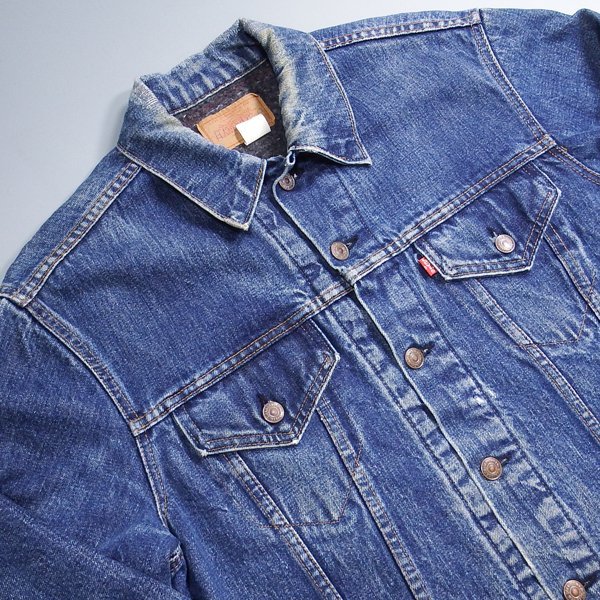 70s Levi's 70505-0317 リーバイス 裏ブランケット デニムジャケット 3RD ヴィンテージ ビンテージ_画像3