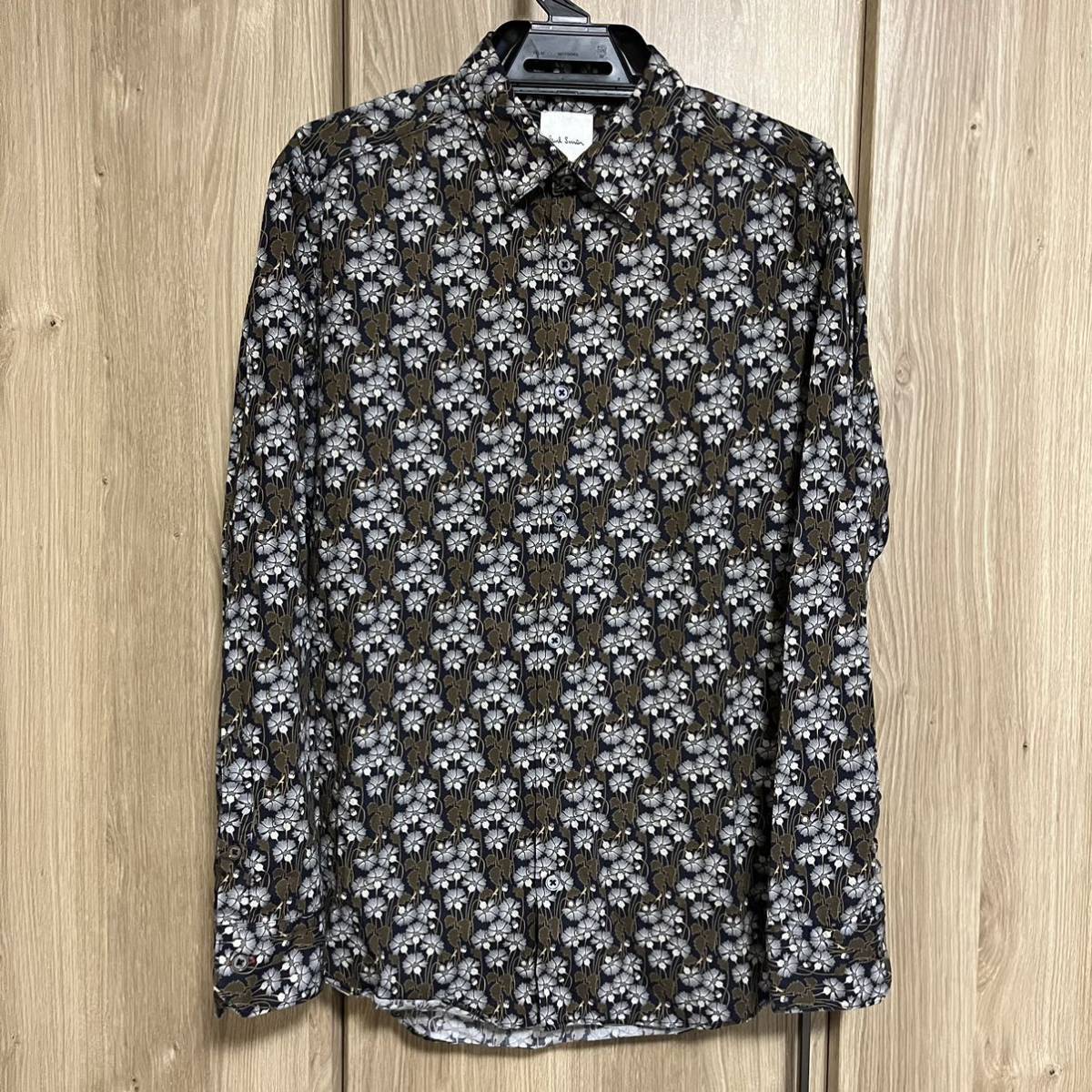 280 paul smith ポールスミス 長袖花柄シャツ