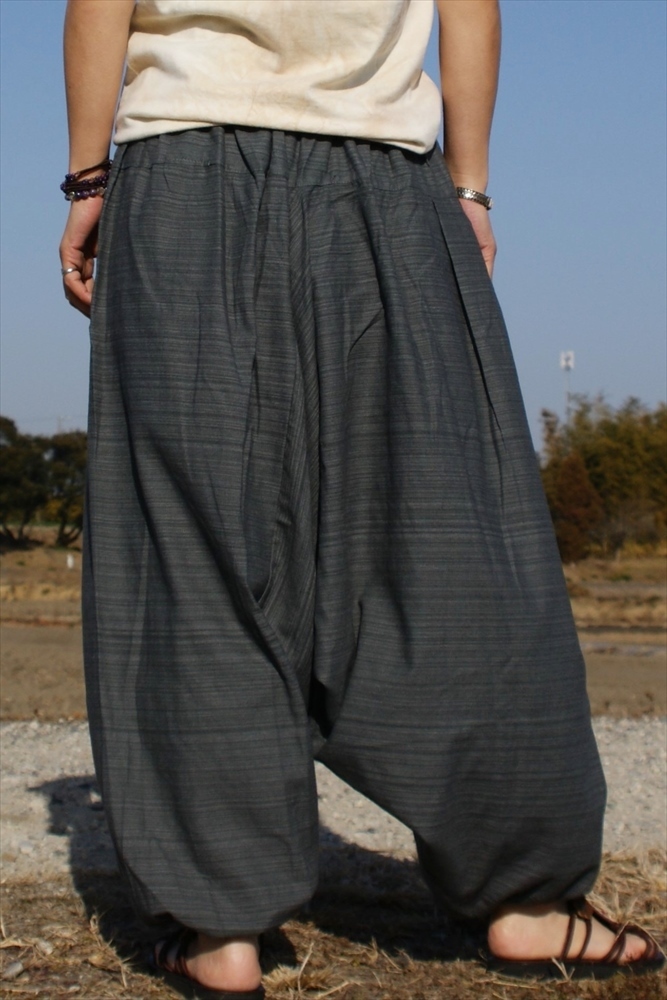  ethnic sarouel pants cotton woven cloth .. feeling less including carriage * new goods B*naga group cloth Asian yoga unisex 