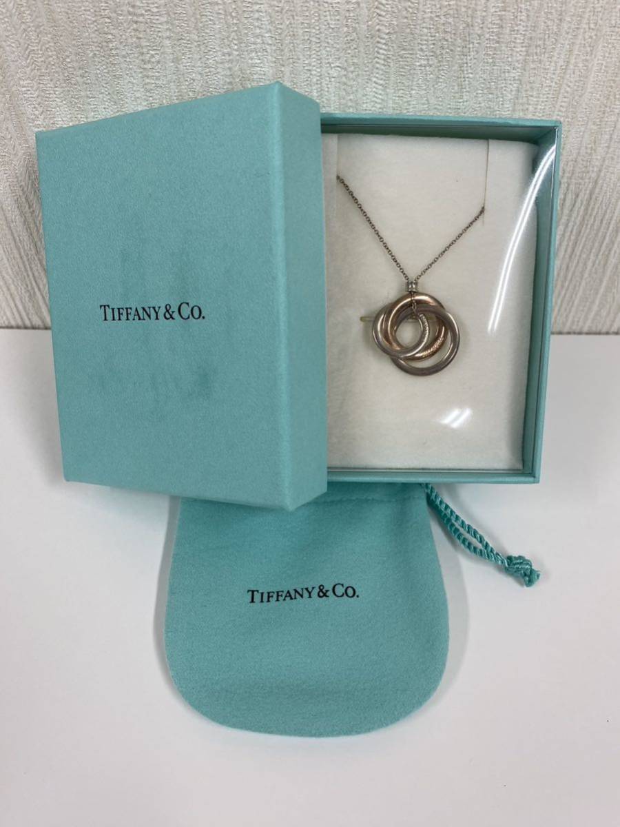 TIFFANY&Co. ティファニー 1837 インターロッキング 925 3連ネックレス