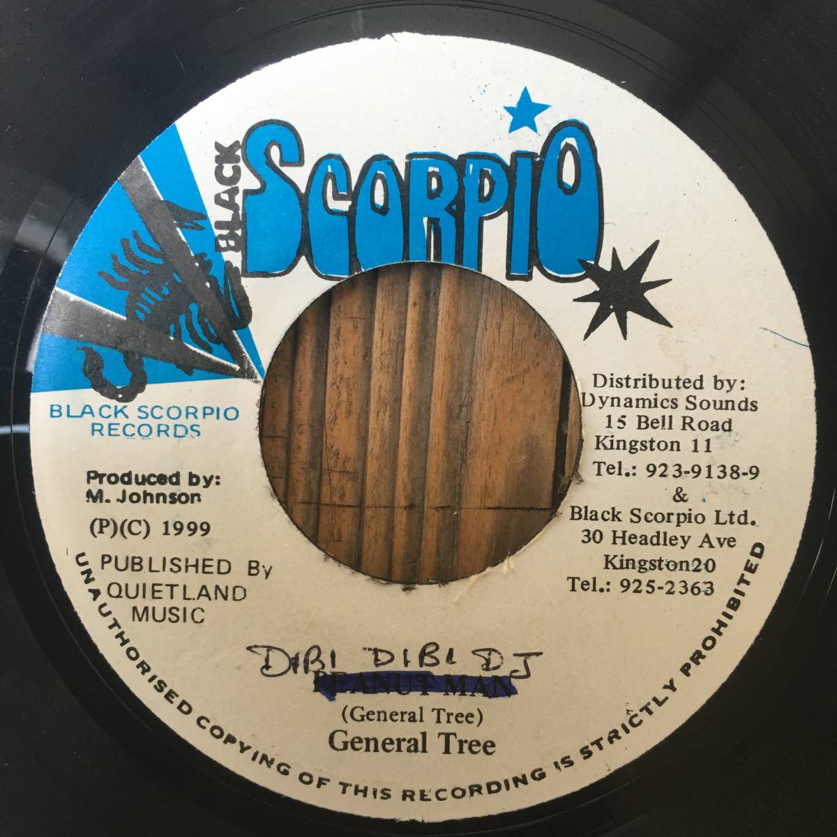 ★送料込み！1988！80年代を代表するDJ！Big Bad DJ killa！【General Tree* (General Trees) - Dibi Dibi DJ】7inch Black Scorpio JA_画像1