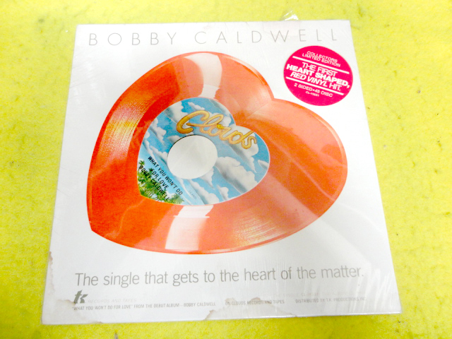 特注製品 Bobby Caldwell ‎ ハート型7インチ 他 ハート型2枚セット 本・音楽・ゲーム