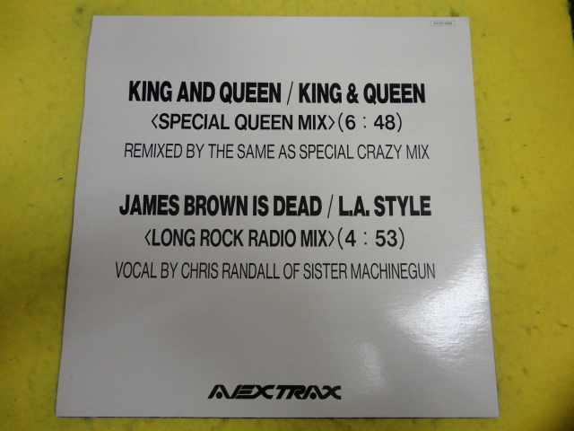 L.A. Style - James Brown Is Dead (Long Rock Radio Remix) rare domestic promo 12 King & Queen - King & Queen (Special Queen Mix) compilation 
